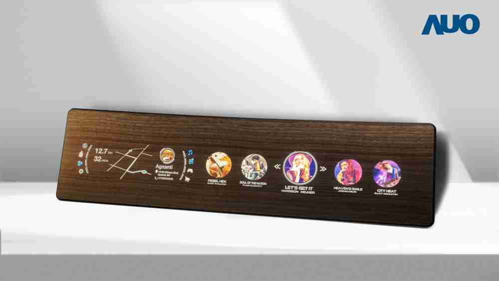 欧陆注册研发全球最高穿透度达80%的AmLED木纹显示器，，，，可于使用时呈现高亮度、、、清晰可见的信息，，并在不使用时回归为单纯的饰板，，，节能兼具美观