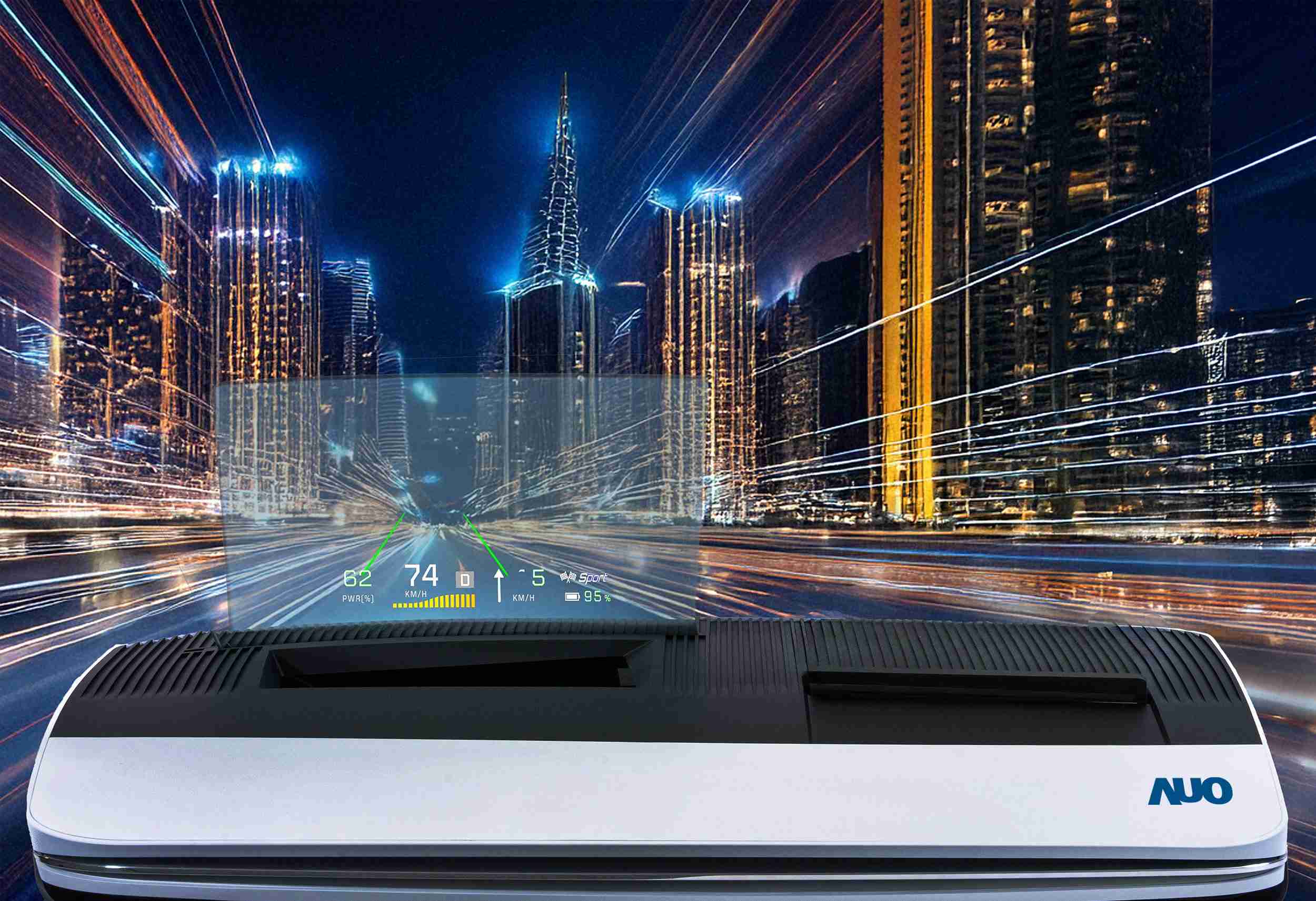 欧陆注册推出13吋Micro LED抬头显示器，，，提供高入眼亮度、、、高色彩饱和度的显示质量，，，在阳光下或黑暗中都清晰可见，，，并利用Micro LED模块体积小的优势，，，解决车用空间有限的痛点